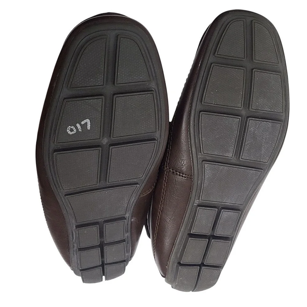 Levis‎ Mens Comfort Driving Loafers Dark Brown Penny Loafer Mocs 7.5